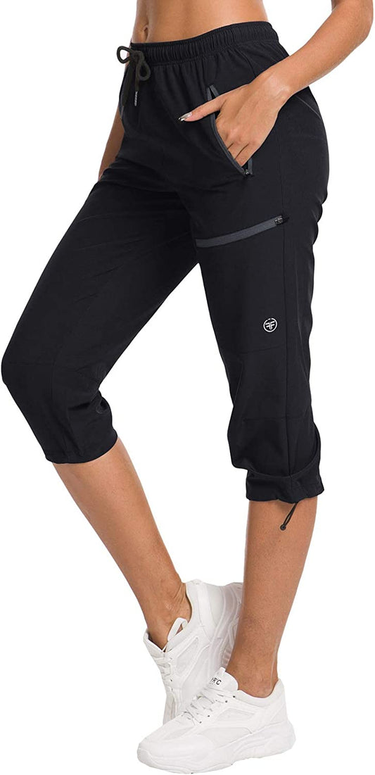 Women's Hiking Capris Pants Outdoor Quick Dry Cargo Cropped Pants