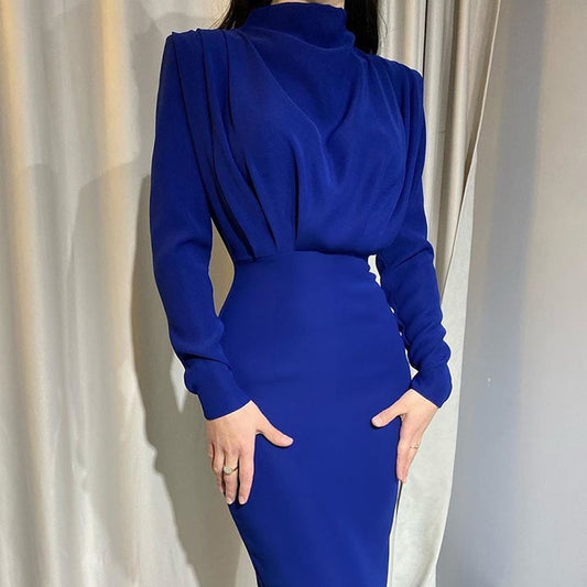 Length Long Sleeve Casual Party Dress